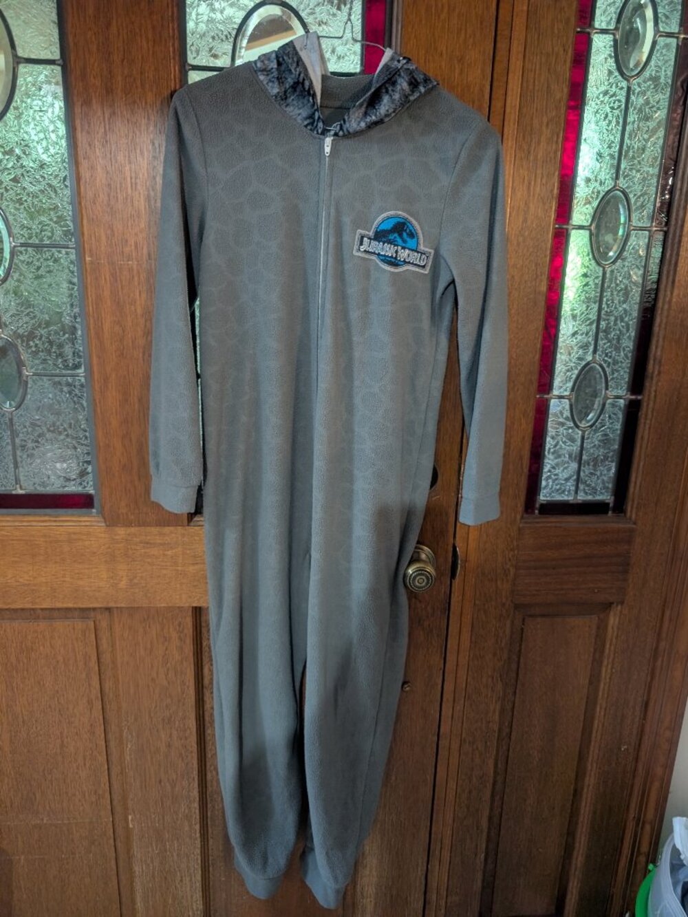 Boys hooded blanket sleeper, size 10/12